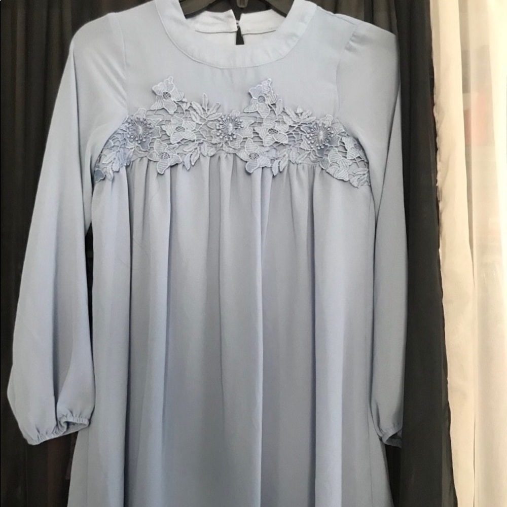 Girls Blue Flowy Dress